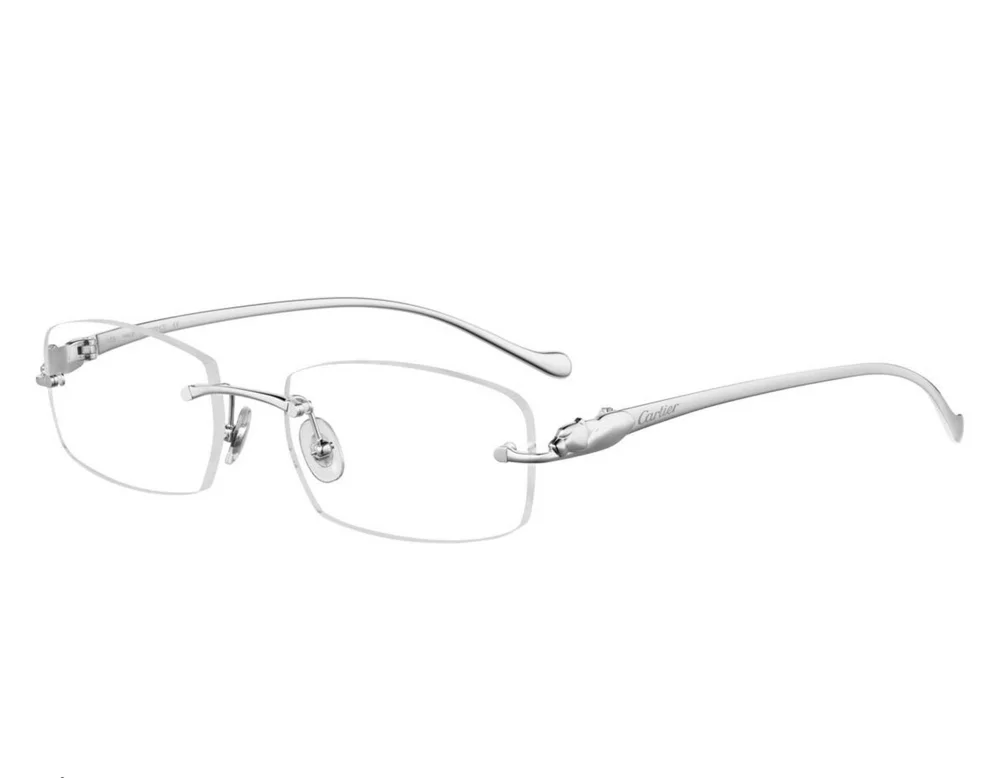 NWT Cartier CT0061o-003 Silver 53mm Glasses